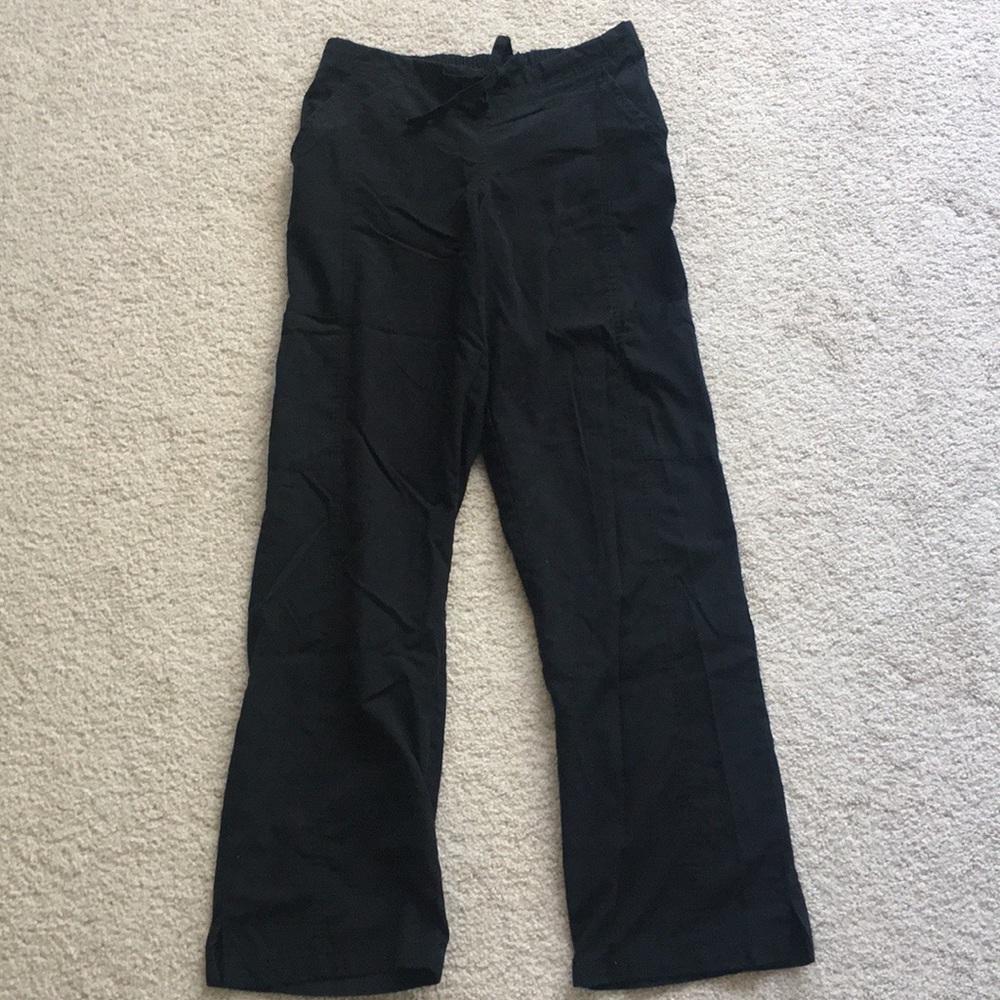 Landau black cargo scrub pants, xs